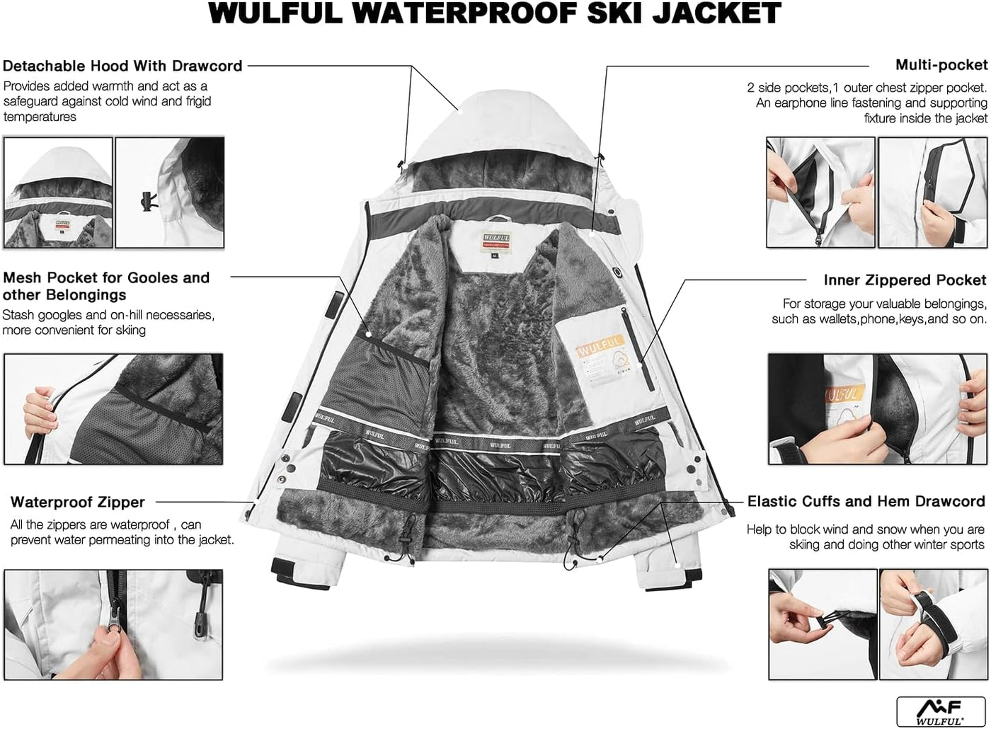 Womens Waterproof Ski Jacket