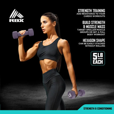 10LB Neoprene Dumbbell Set Non-Slip