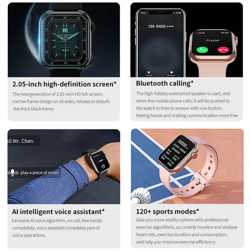 Watch 9 GPS Track Smart Watch Men Woman Heart Rate Body Temperature Bluetooth Call Waterproof Sports Smart Watch for Android Ios