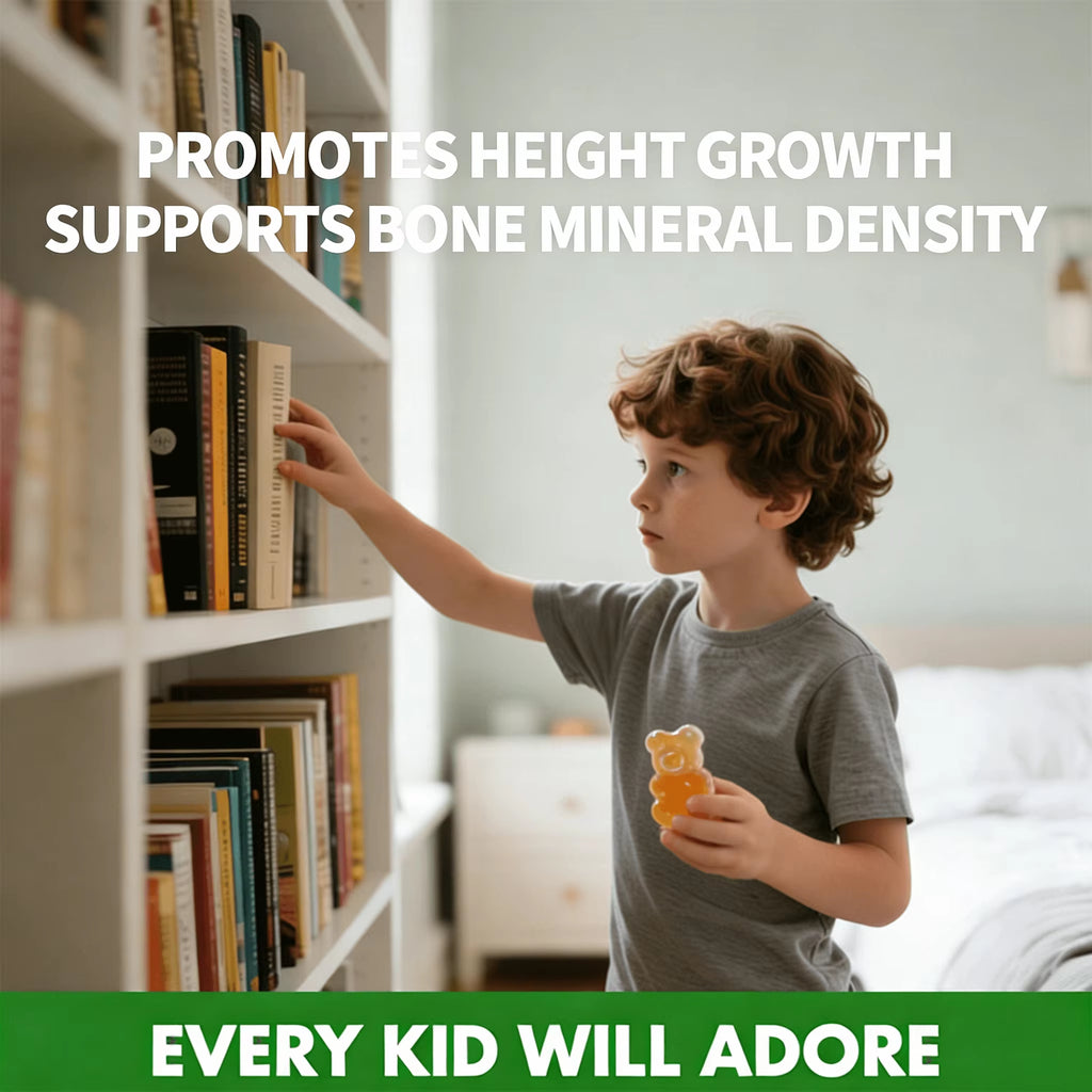 Height Growth Vitamin Gummies Calcium 100Mg Magnesium Glycinate 30Mg Zinc Ashwagandha Height Growth Gummies