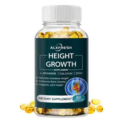 Height Growth Supplement with Vitamins and Calcium Zinc Improves Bone Strength Natural Capsules Promotes Growth Improve Immunity