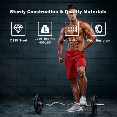 47in Chrome Steel Fitness Bar