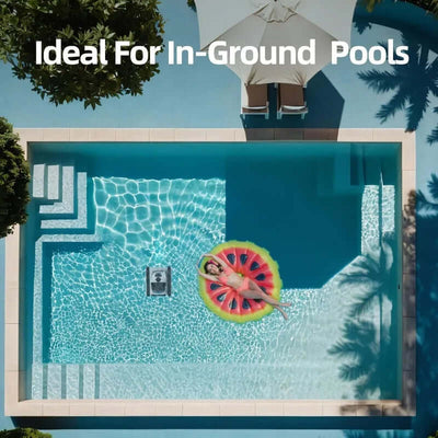 Pool Vacuum for Inground Pools, Cordless Robotic Pool Cleaner, Pool Vacuum with Upgraded Triple-Motor, Wall Climbing