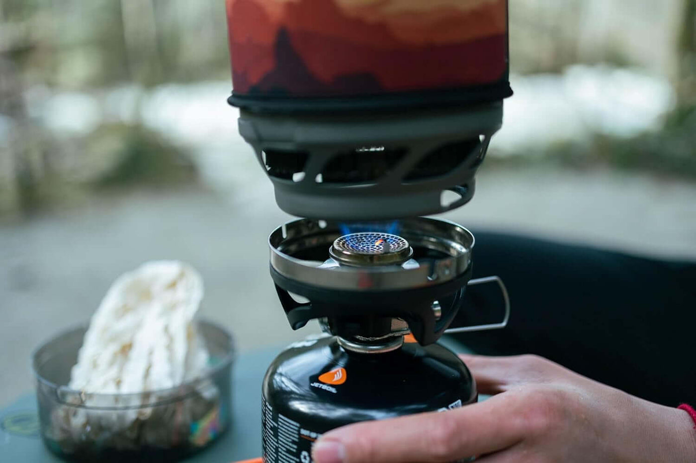 Minimo Camping and Backpacking Stove Cooking System with Adjustable Heat Control