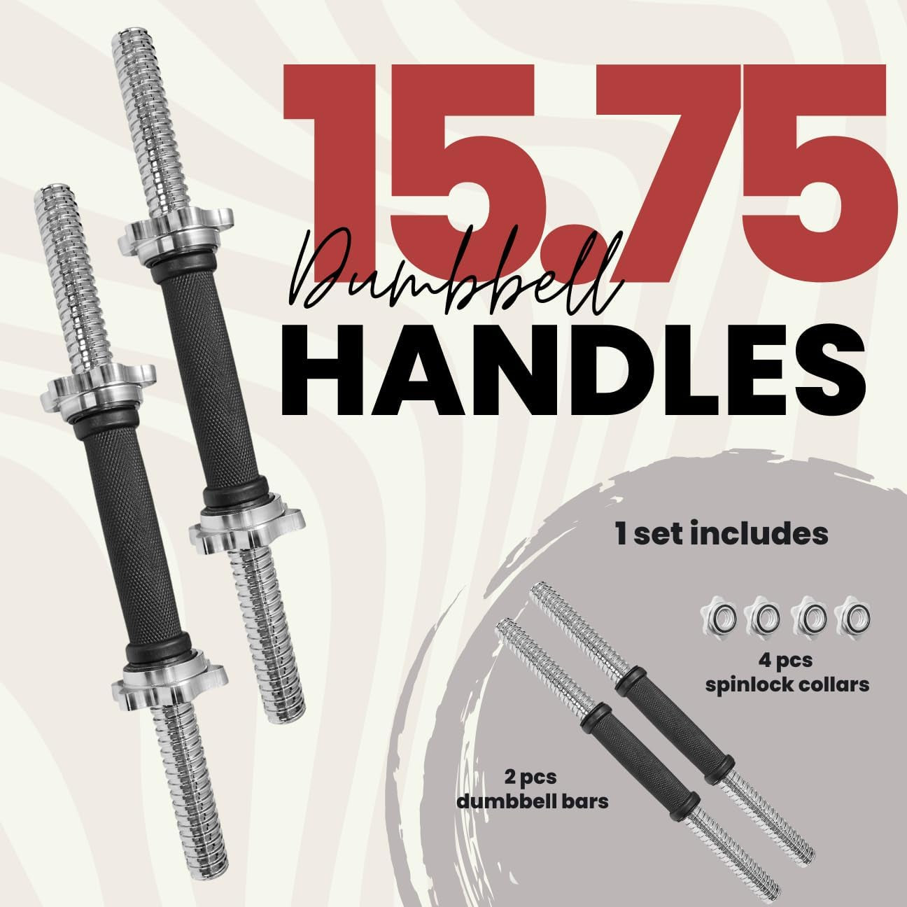 1in Adjustable Dumbbell Handles Pair