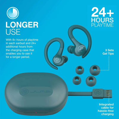 Go Air Sport Bluetooth Earbuds, True Wireless with Charging Case