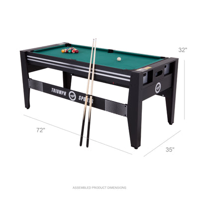 72in 4-in-1 Swivel Game Table