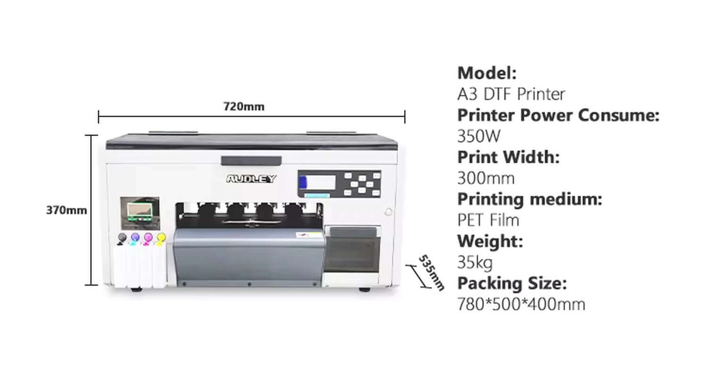 DTF Printer Printing Machine Small Desktop Inkjet Printer A3 DTF Printer