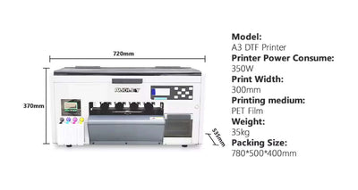 DTF Printer Printing Machine Small Desktop Inkjet Printer A3 DTF Printer