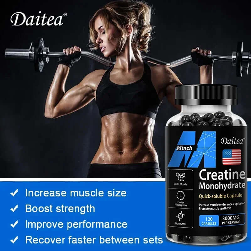 Creatine 3000 Mg Monohydrate - Strength, Muscle, Performance Keto-Friendly Adult Nutritional Supplement