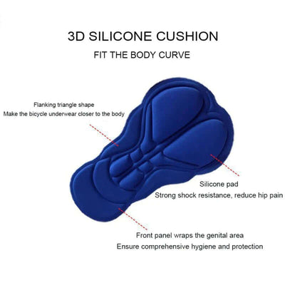 Men Women Cycling Shorts Bicycle Bike Underwear Pants with Sponge Gel 3D Padded