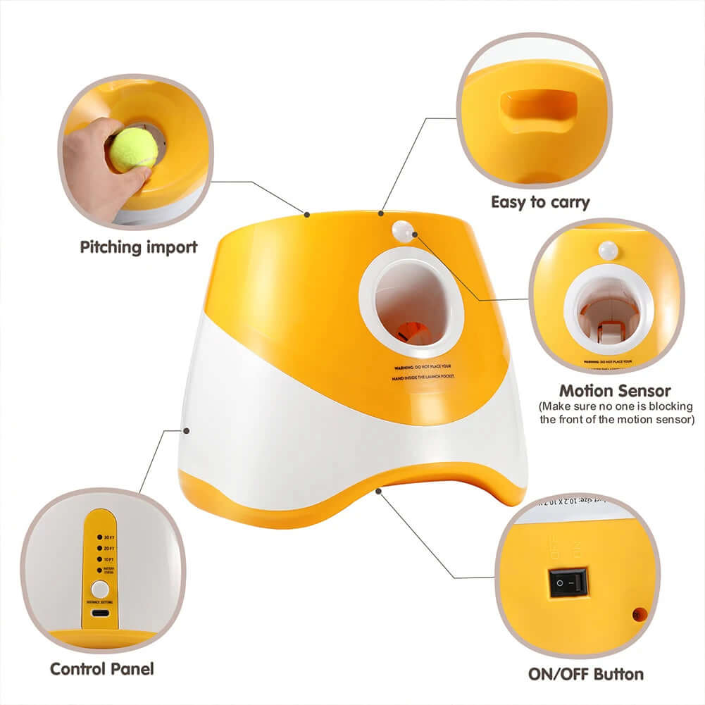 Mini Tennis Throwing Pinball Machine Ball Launcher Dog Dog Tennis Automatic Launcher Dogs Ball Catapult Pet Interactive