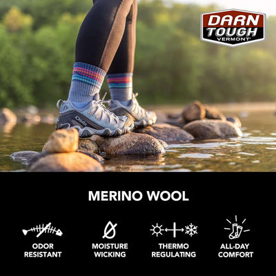 Women'S Light Hiker Micro Crew Lightweight with Cushion Sock (Style 1967)