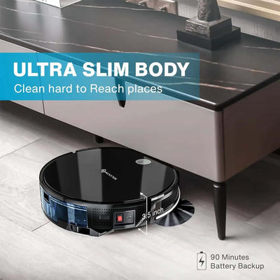 Robot Vacuum Cleaner with Cyclone Suction Robotic Vacuum, Scheduled Cleaning, I for Pet Hair, Hard Floor