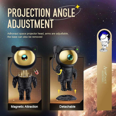 Astronaut Night Light Projector for Kids, Star Starry Night Light with Remote, Timer and 8 Colors LED Nebula for Game Room Decor, Birthday Christmas Gifts