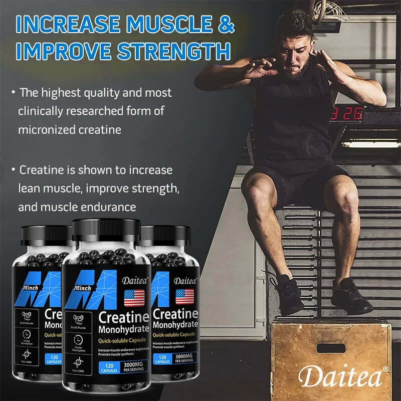 Creatine 3000 Mg Monohydrate - Strength, Muscle, Performance Keto-Friendly Adult Nutritional Supplement