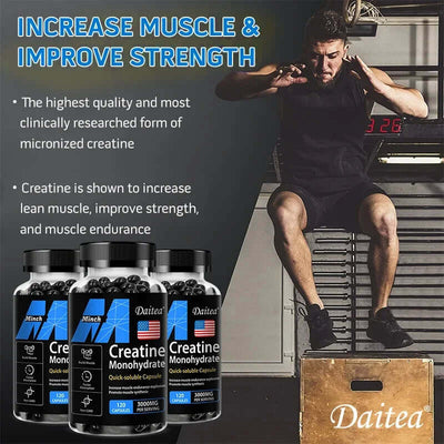 Creatine 3000 Mg Monohydrate - Strength, Muscle, Performance Keto-Friendly Adult Nutritional Supplement