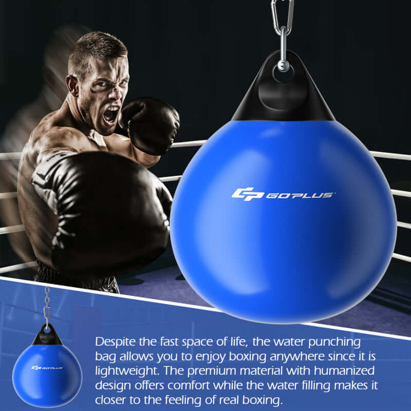 18 Inch 110 Pound Heavy Punching Water Aqua Bag with Adjustable Metal Chain