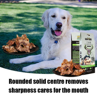Dog Snacks Teeth Cleaning Bone Real Beef Bone Grinding Teeth Cleaning Bone Nutritious Delicious Reduce Bad Breath Pet Snack Food