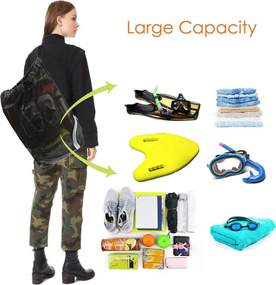 Drawstring Backpack for Men Women Athletic Gym Sports Workout Beach Swim …