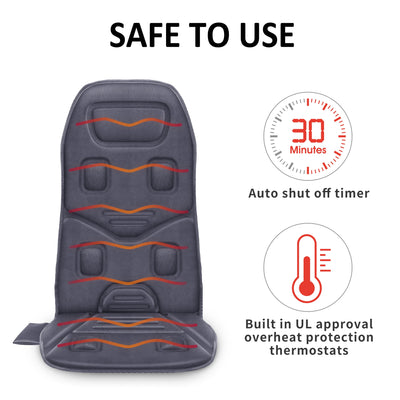 Vibration Back Massager Seat Pad with Heat