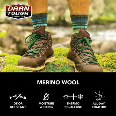 Hiker Merino Wool Micro Crew Socks Cushion, Factory, X-Large