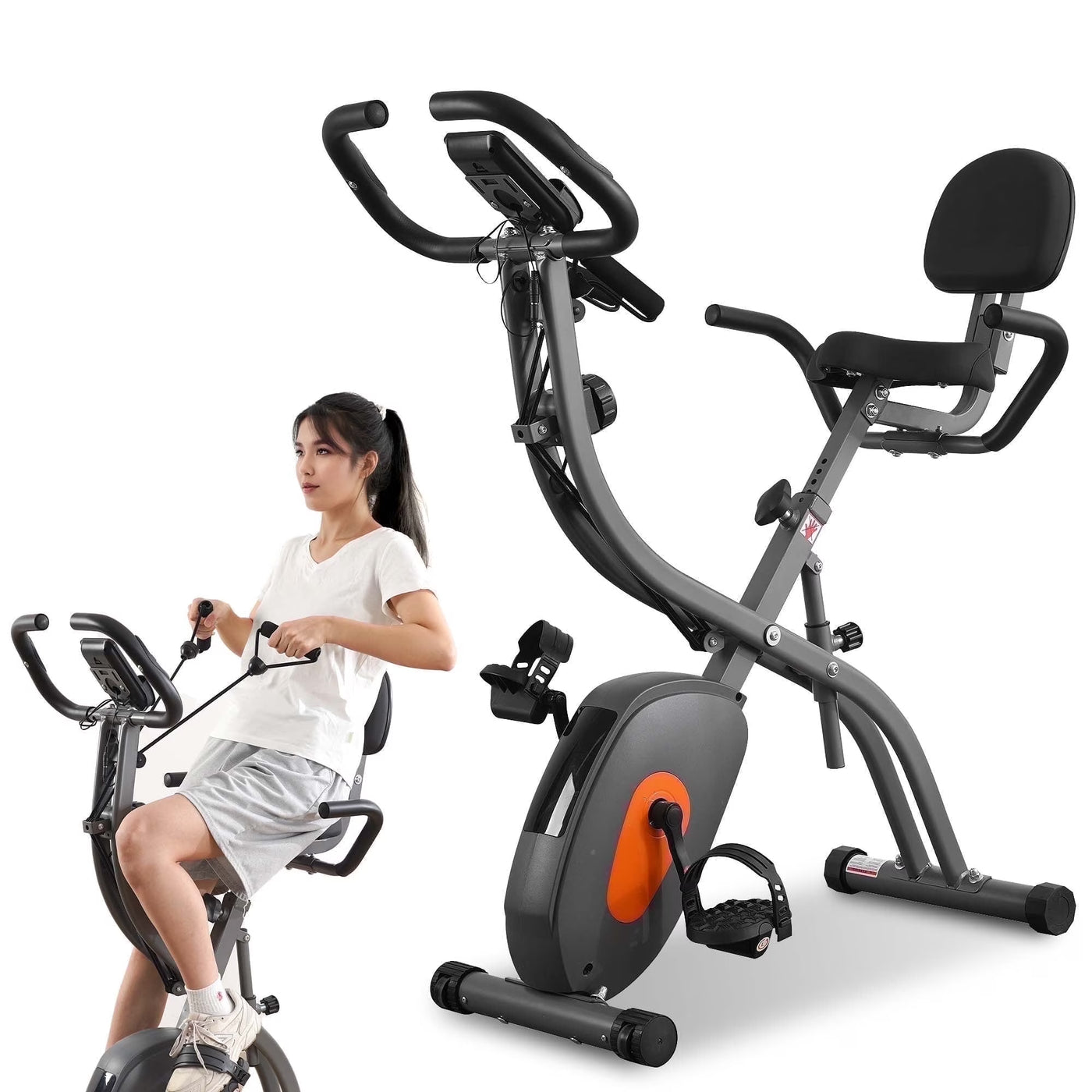 3-in-1 Folding Recumbent Bike