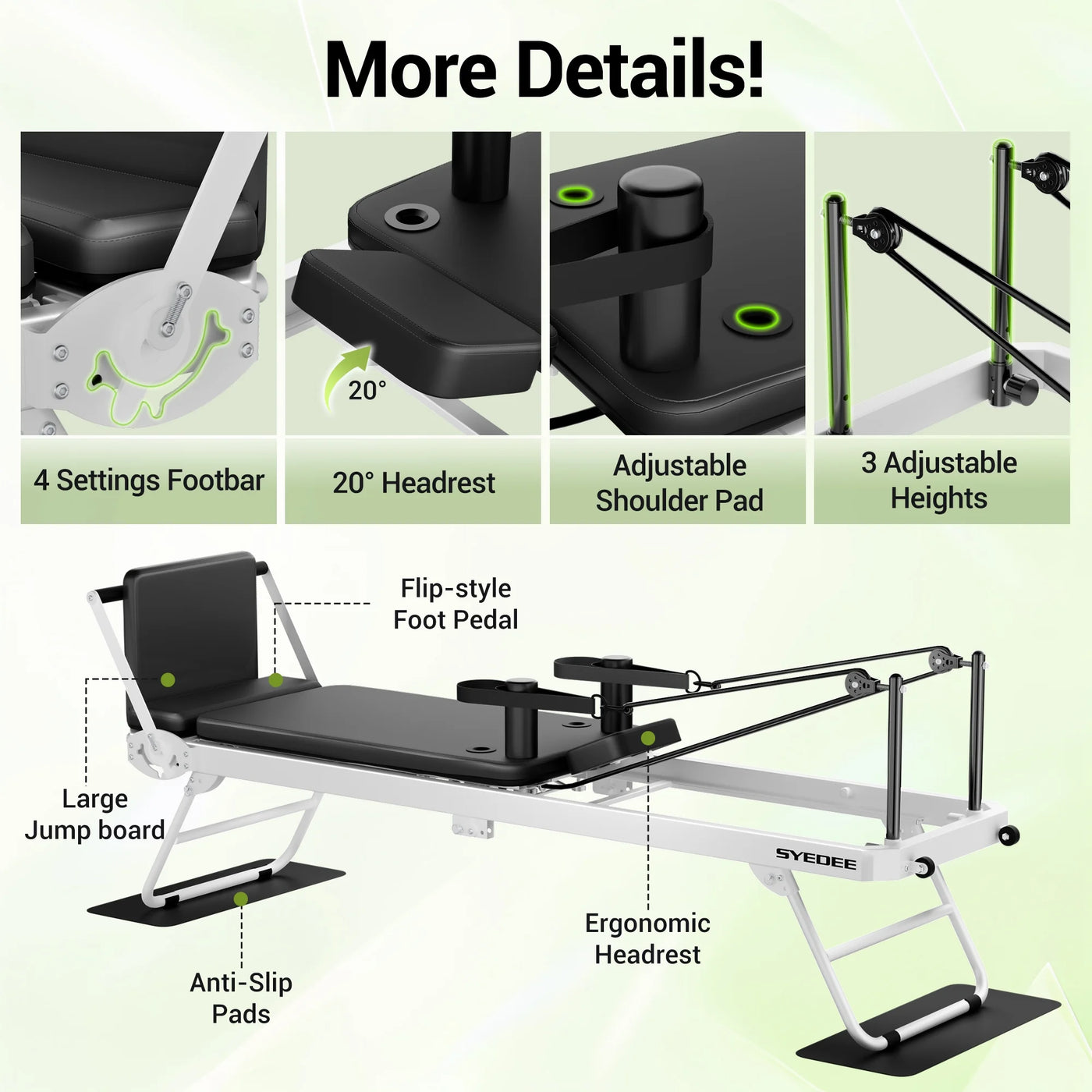 Foldable Pilates Reformer