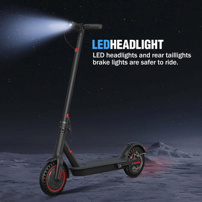 350W Foldable Electric Scooter for Adults Teens,Explosion-Proof Tires,Dual Brake System,Lightweight APP Support E-Scooter