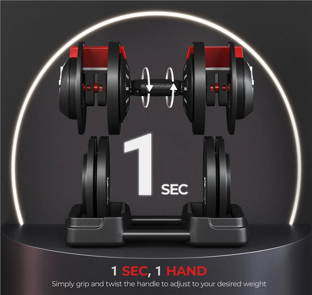 3-in-1 Adjustable Dumbbell Set