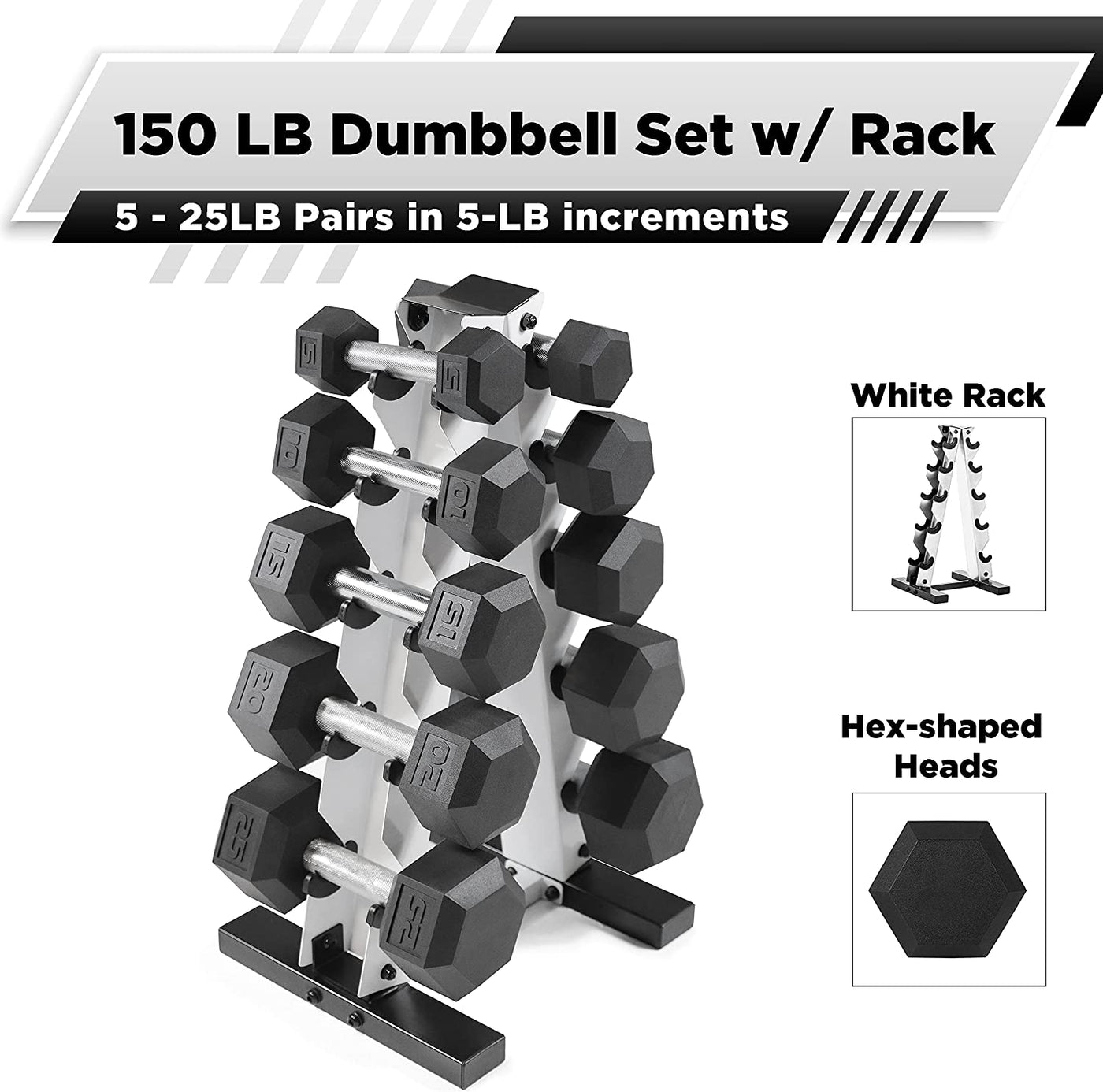 Hex Dumbbell Set