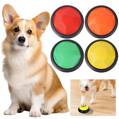 Dog Training Buttons Recordable Pet Interactive Toys Portable Pet Speech Buttons for Pet Communication