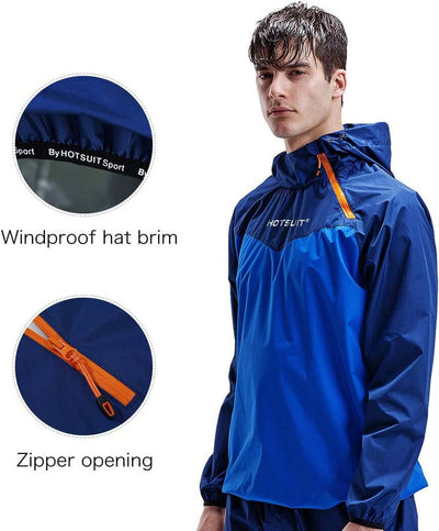 Sauna Suit for Men Sweat Sauna Jacket Pant Gym Workout Sweat Suits