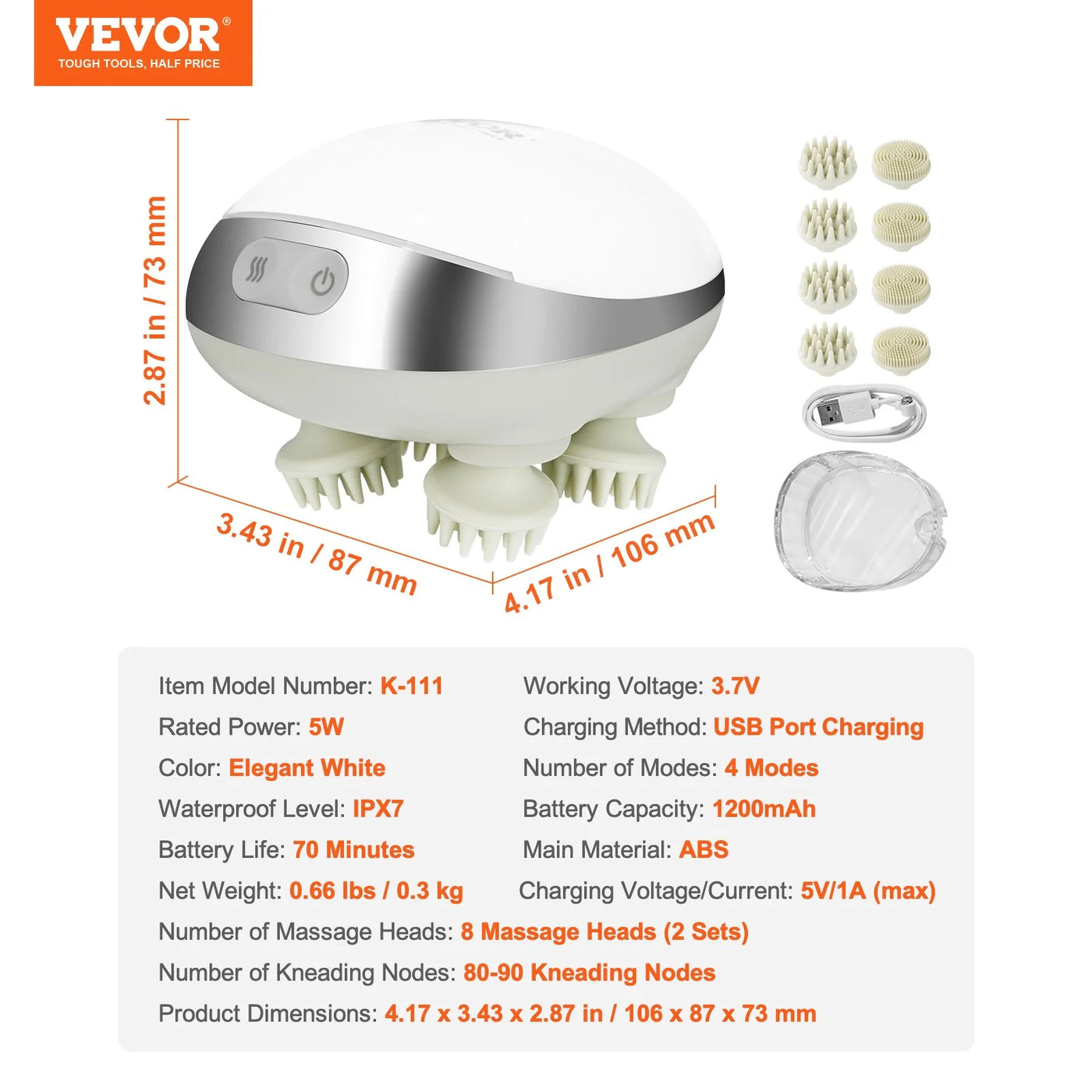VEVOR Electric Scalp Massager