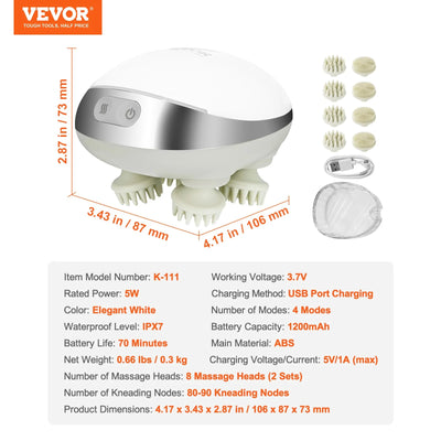 VEVOR Electric Scalp Massager
