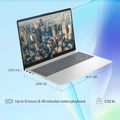 HP 15.6" Laptop, up to 64GB DDR4 RAM, up to 4TB SSD,  Core I5-1235U, 15.6" Touchscreen, Win 11 Pro, Silver