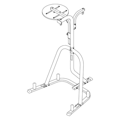 3-Station Heavy Duty Punching Bag Stand