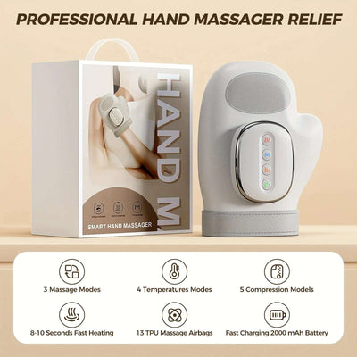 Electric Hand Massager, Cordless Heating and Compression of Arthritis Carpal Tunnel, Relieves Hand Fatigue, Holiday Gift for Wom