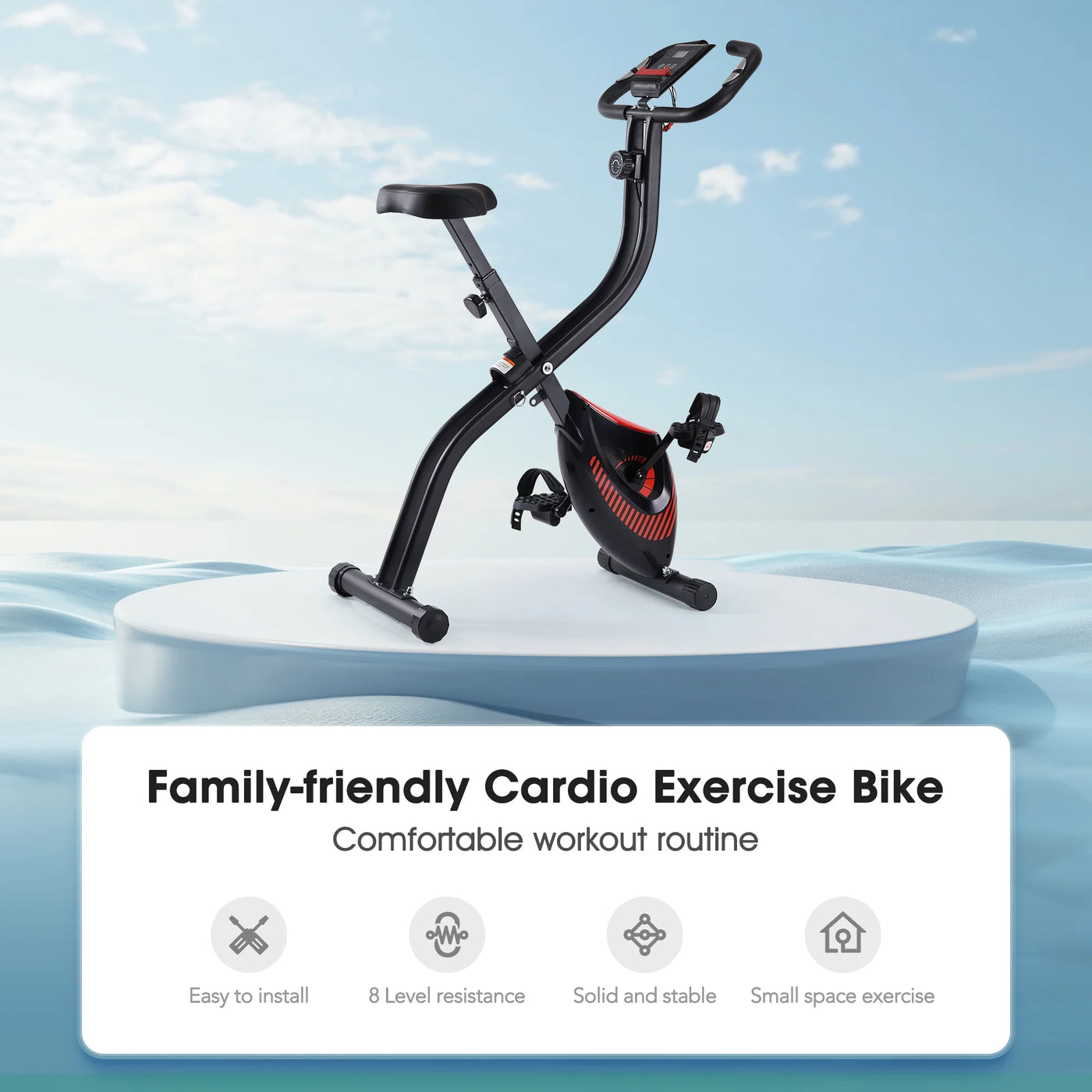 Folding Recumbent Exercise Bike