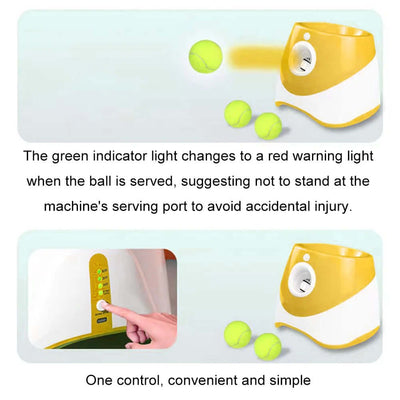 Mini Tennis Throwing Pinball Machine Ball Launcher Dog Dog Tennis Automatic Launcher Dogs Ball Catapult Pet Interactive