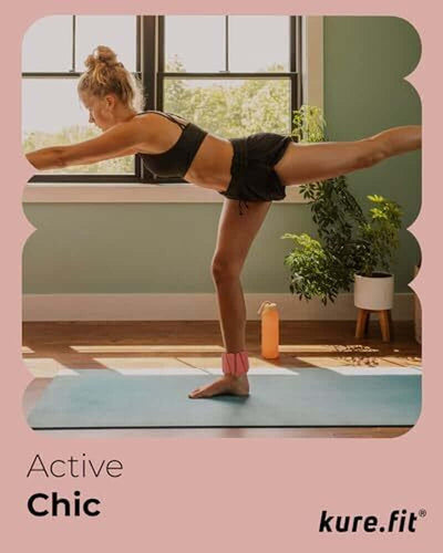 Adjustable Wrist & Ankle Weights Set - 1Lb Pairs | Versatile for Yoga, Peach