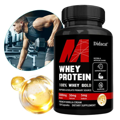 Whey Protein Supplement - Contains 5000Mg of Protein - Supports Recovery, Balanced Muscle Health, Gluten Free