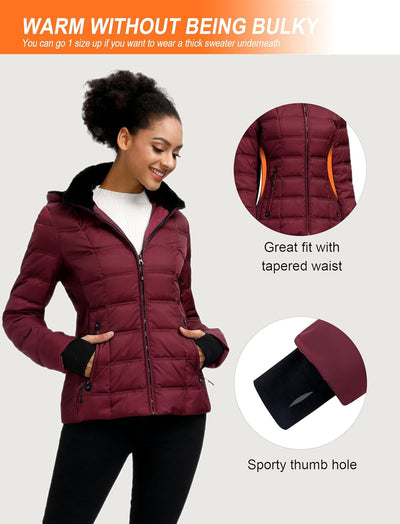 Womens Down Puffer Jacket