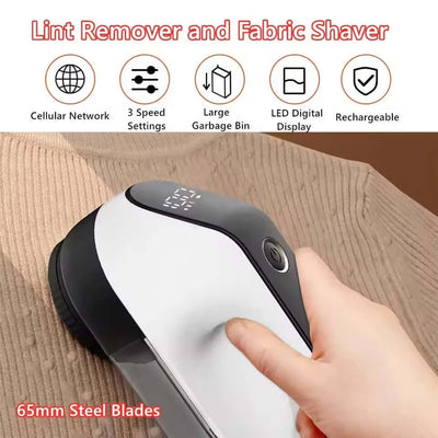 Lint Remover for Clothing LED Digital Electric Pellet Fluff Remover USB Rechargeable Fuzz Fabric Shaver for Clothes Couch