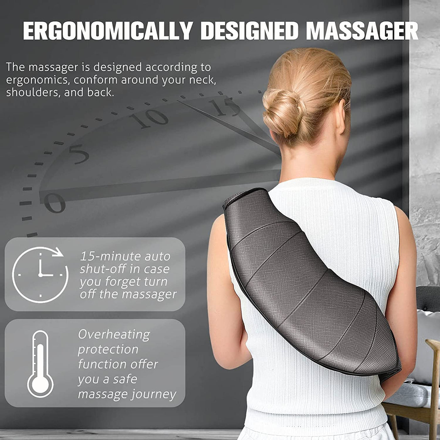 Shiatsu Neck Massager with Heat