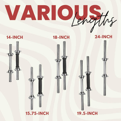 1in Adjustable Dumbbell Handles Pair