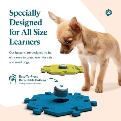 Set of 12 Basic Buttons with Batteries Included for Dogs & Cats