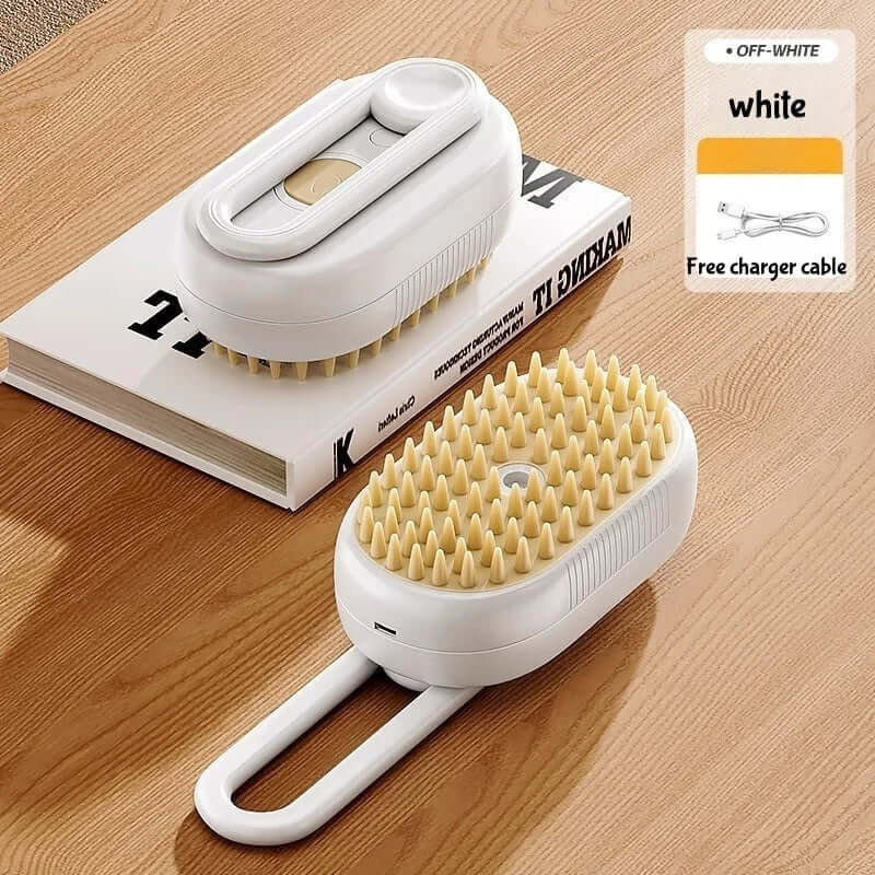 3 in 1 Pet Brush Cat Steam Brush Pet Cleaning Spray Comb Brush for Massage Pet Grooming Removing Tangled and Loose Hair
