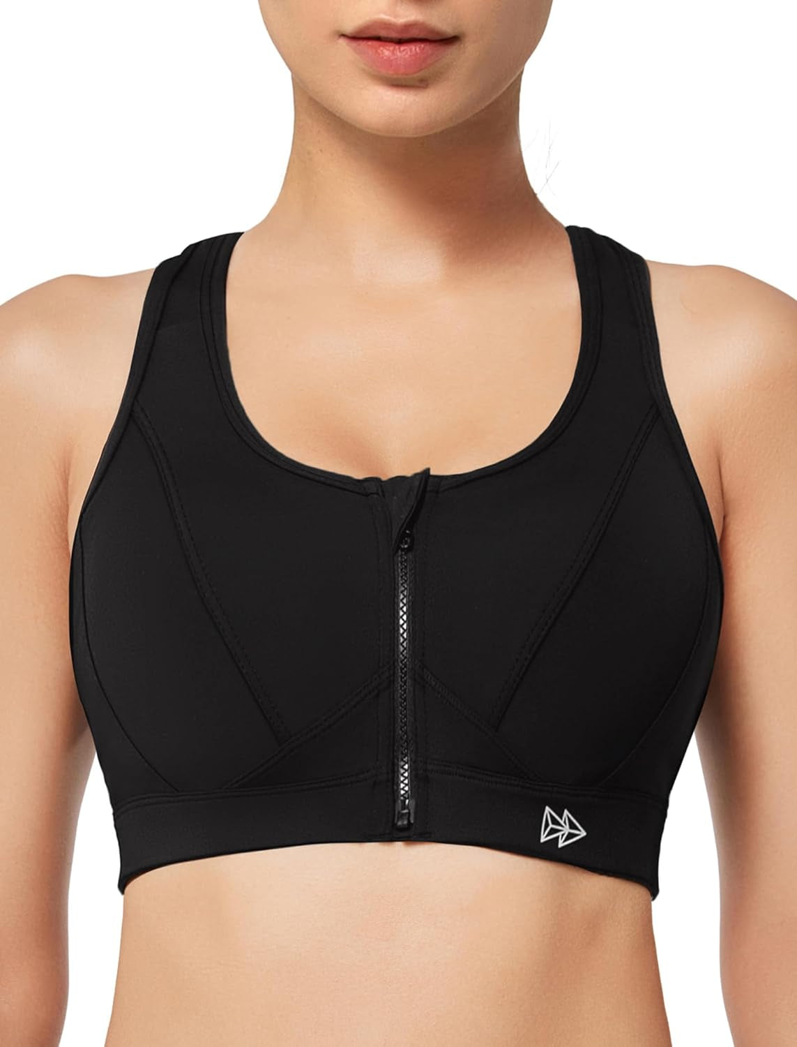 Zip-Front Sports Bra