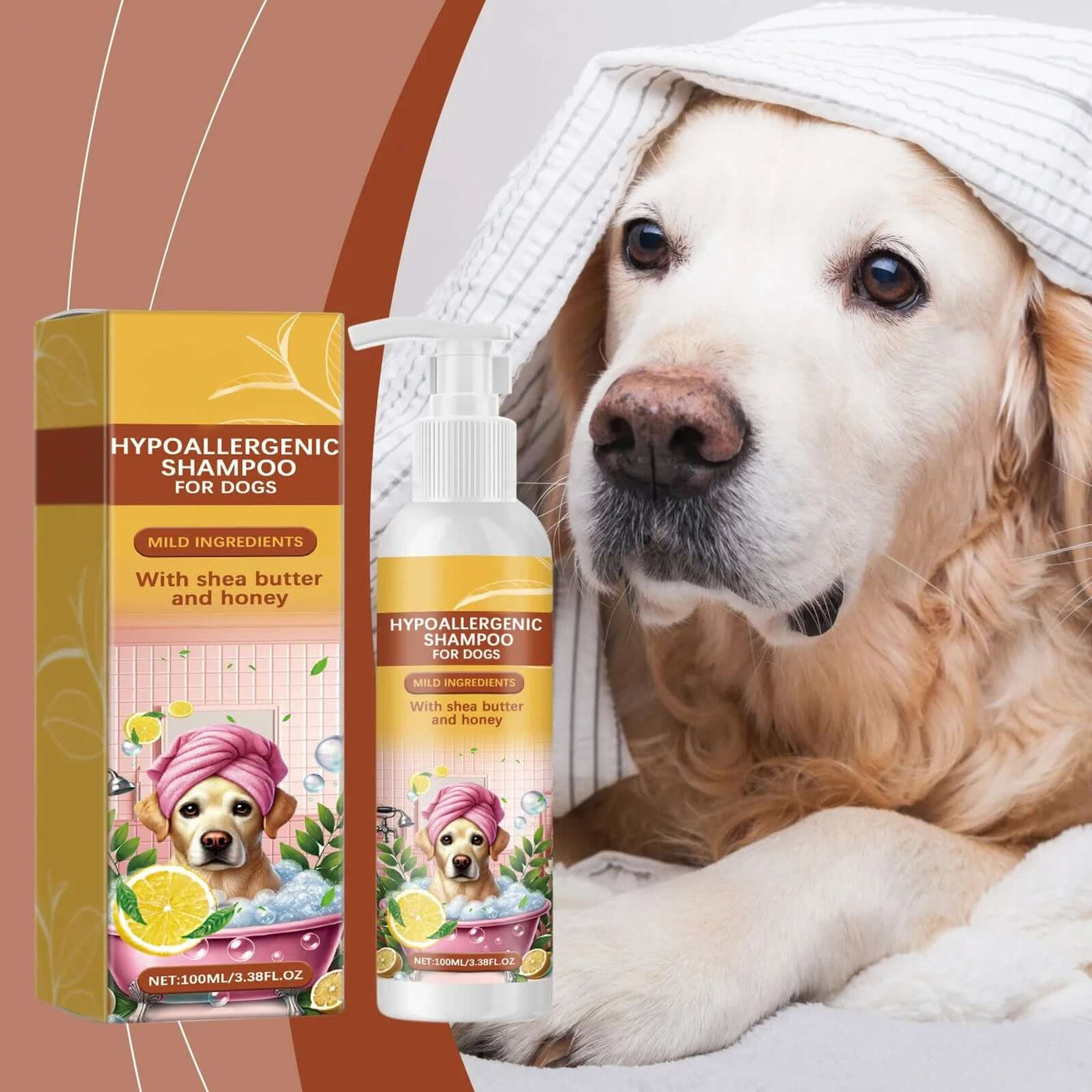 Hypoallergenic Shampoo for Dogs Suitable for All Types of Dogs Gentle and Non Irritating Hypoallergenic Shampoo with No Sulfates